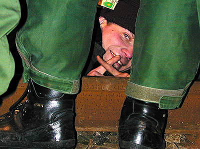 Photographs of anti-nuclear waste protest in germany