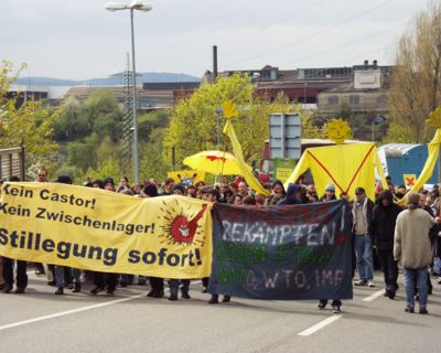 Nuclear waste transport from Neckarwestheim to Sellafield