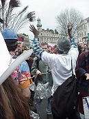 Photo: Samba band add touch of colour to Kings Cross protest (10.15AM)