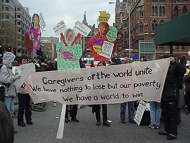Photo: Care-workers join the protest outside McDonalds at King's Cross (10.30AM)