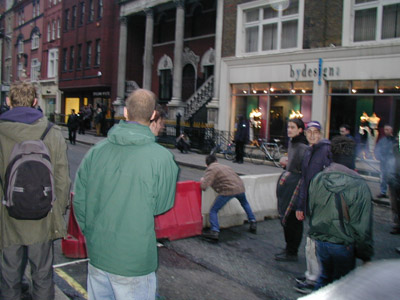 The evening: barricade (pic)