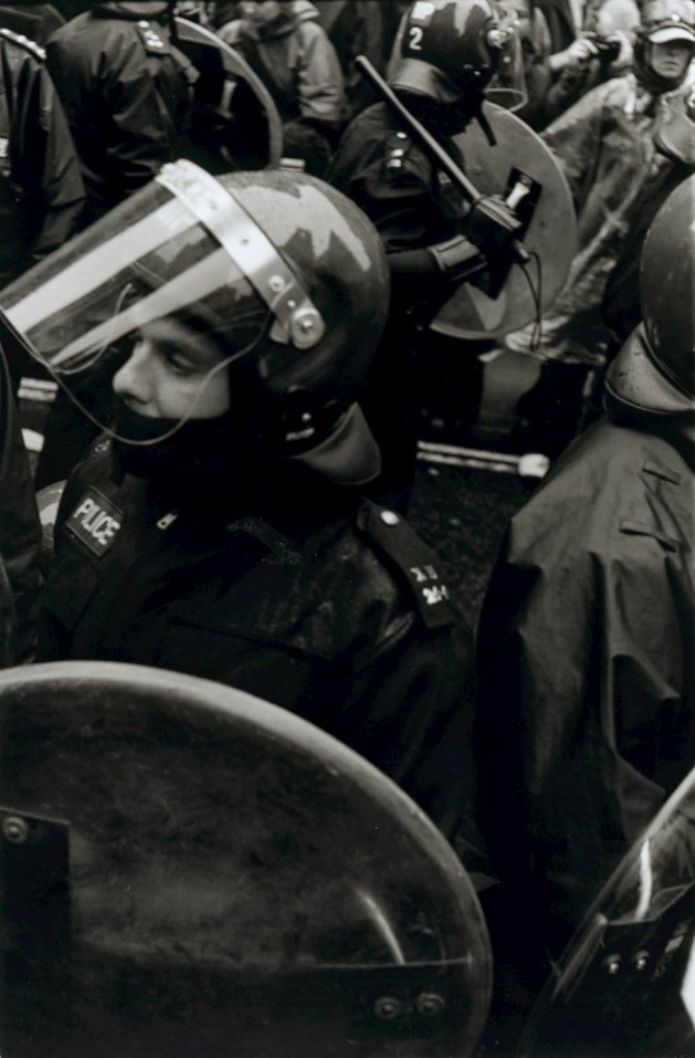 Police during an arrest