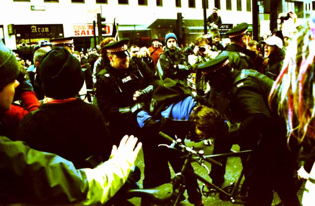 First Trouble at Bank 9am Mayday