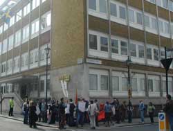 Swedish Embassy solidarity protest