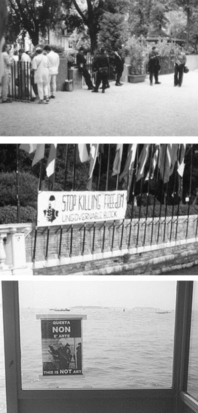 The Venice Biennale: Anti - Goteborg Picket and Incident – 23 June 2001