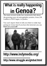 What is happening in Genoa? PDF poster