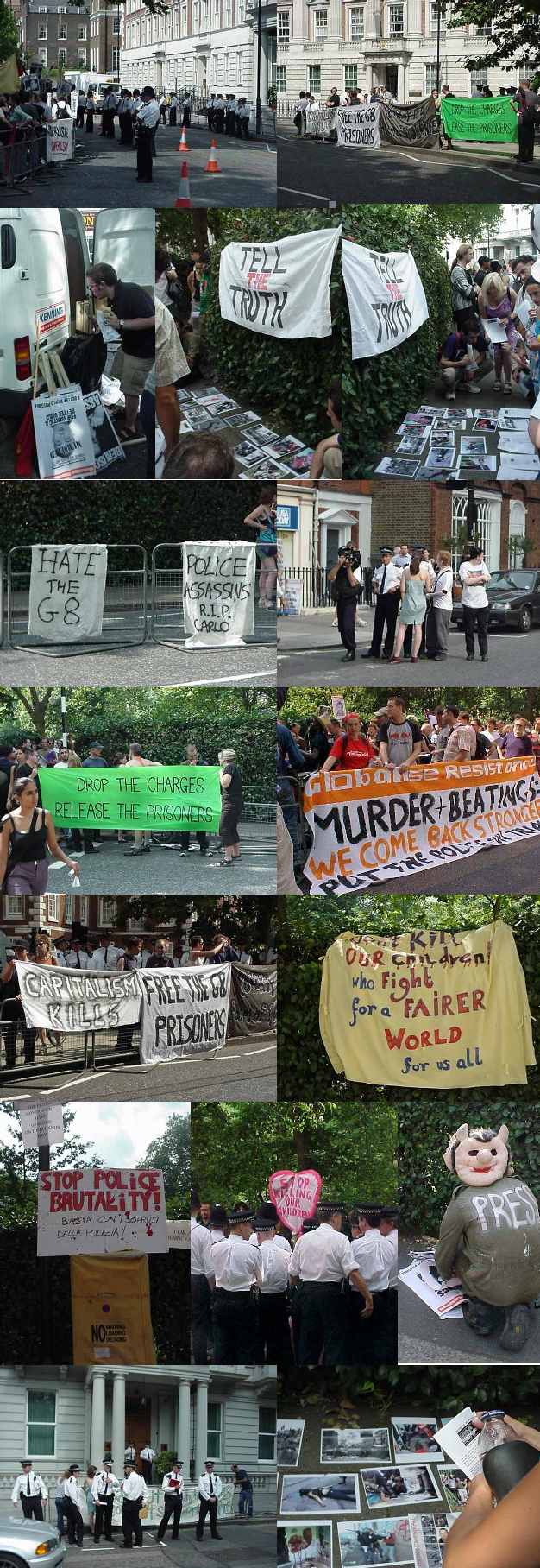 Italian Embassy Genoa Protest Pics 28.07.01