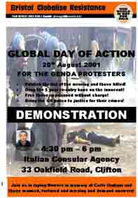 Bristol Demonstration at the Italian Consulate