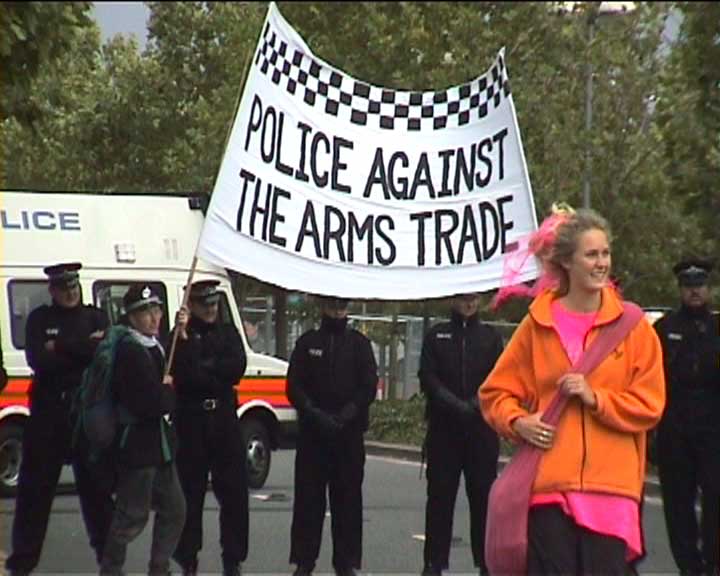 Police banner from DSEI