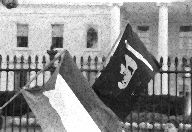 Palestinians demonstate in front of the White House