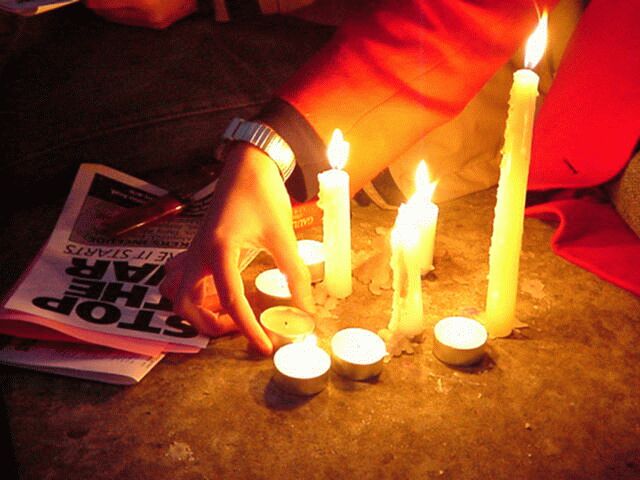 Peace Vigil - Downing street 18/09/01