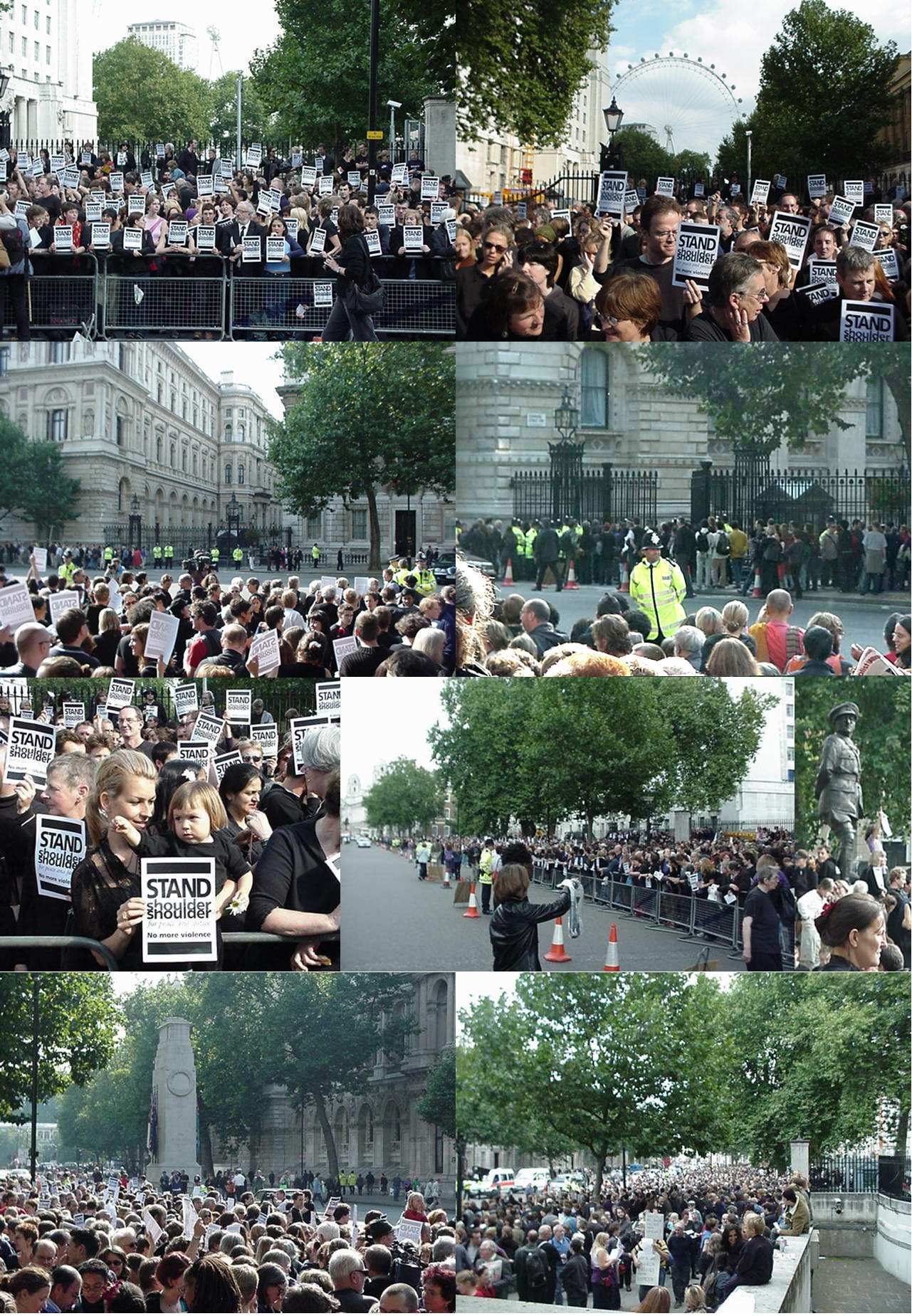 Whitehall Peace Vigil Protest - Pictures