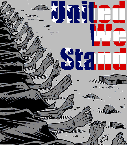 United We Stand! (against stupid nationalism) - Photomontage by Latuff