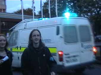 Protesters storm International PPP conferance DUBLIN