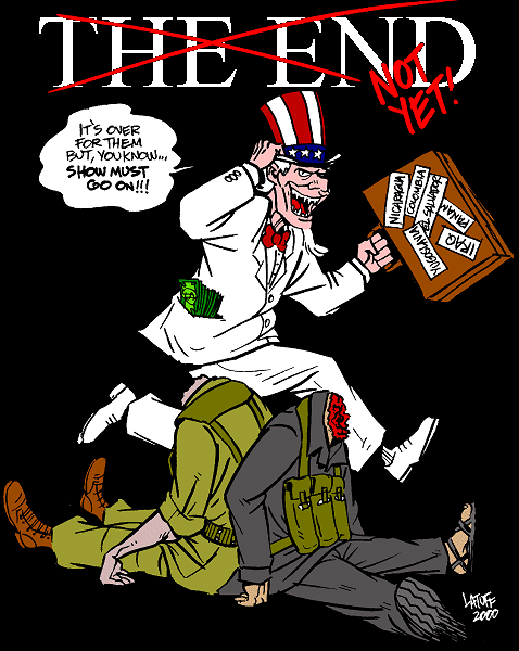 Vietnam was not the first, Afghanistan will be not the last (cartoon by Latuff)