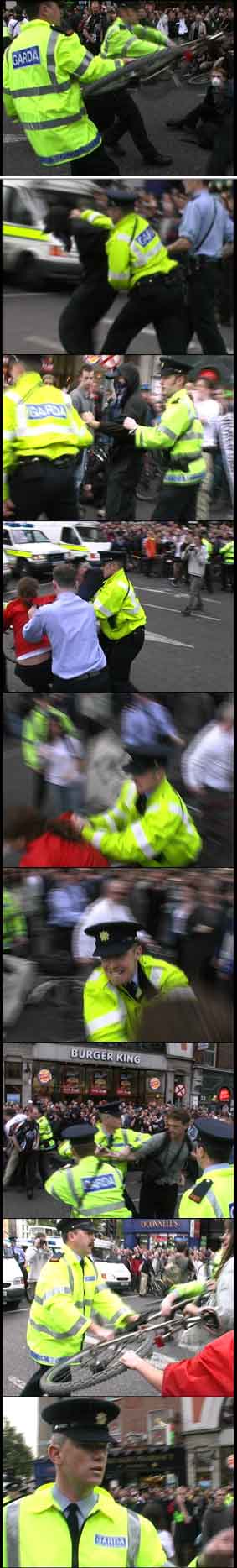 Reclaim The Streets Dublin -Police Over-reaction