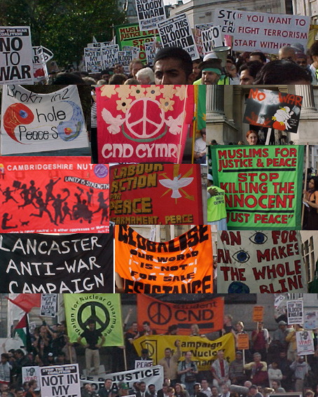 Pics of peace march london 13/10/01