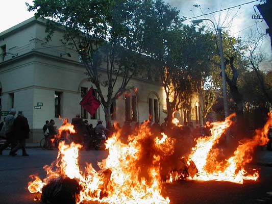 picture from the last protest against war (URUGUAY)