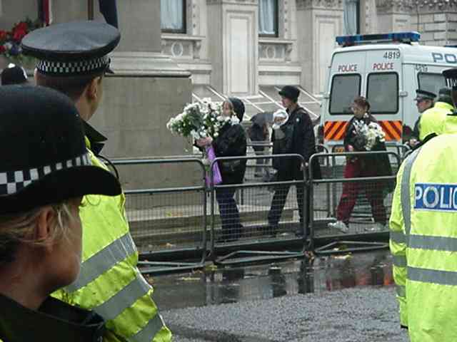 Pics: NVDA Antiwar Sit Down - London 21.10.01