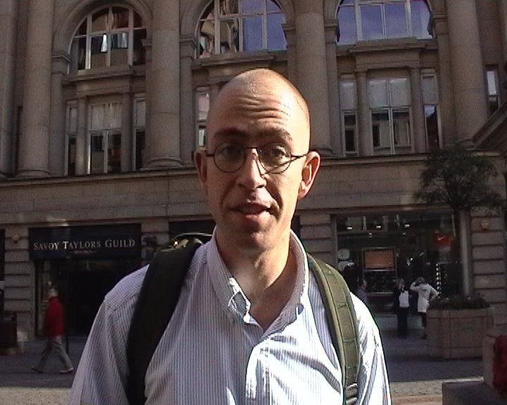 Photos of James Thorne's Naked Protest