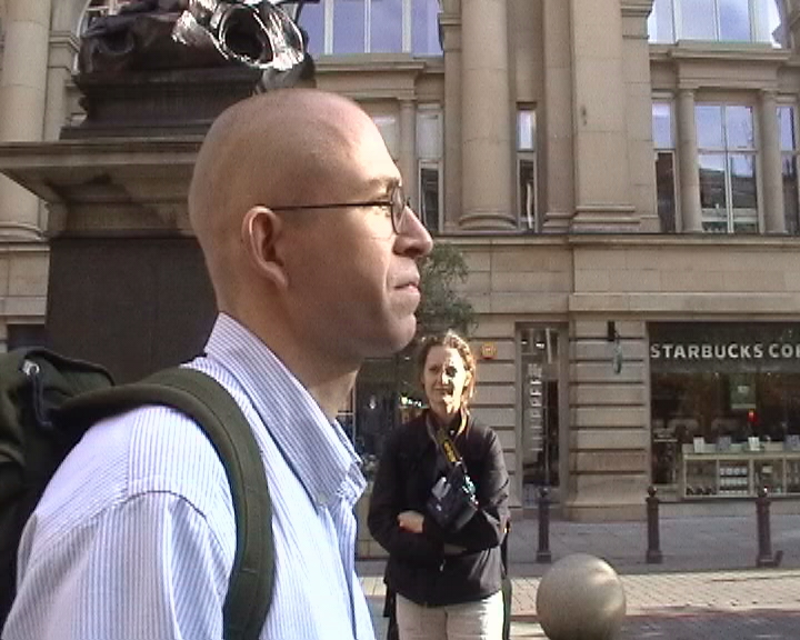 Photos of James Thorne's Naked Protest