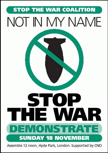 Stop The War march - Nov.18th, Hyde Park, London