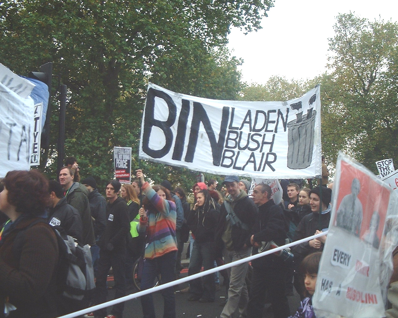 bin laden, bin bush, bin blair
