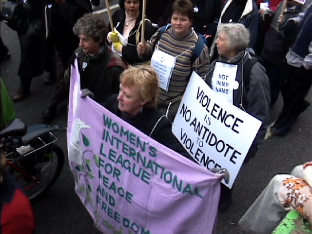 Photos from Anti-war demo in London, Nov 18, 01