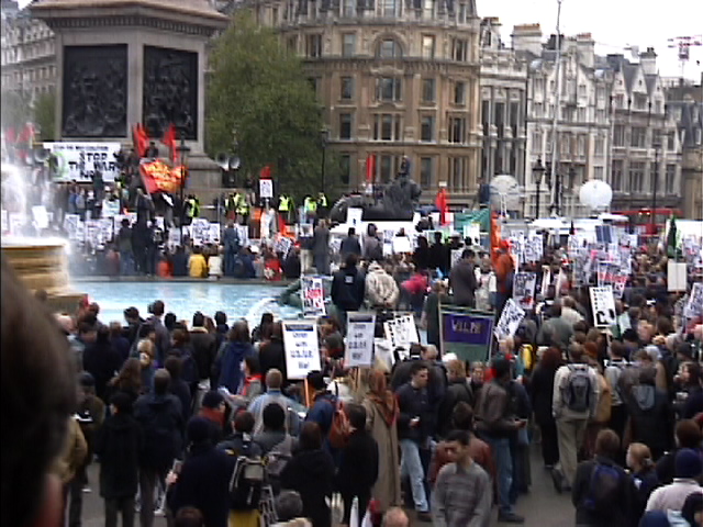 Pictures of Anti-War Demo at Trafalgar Square