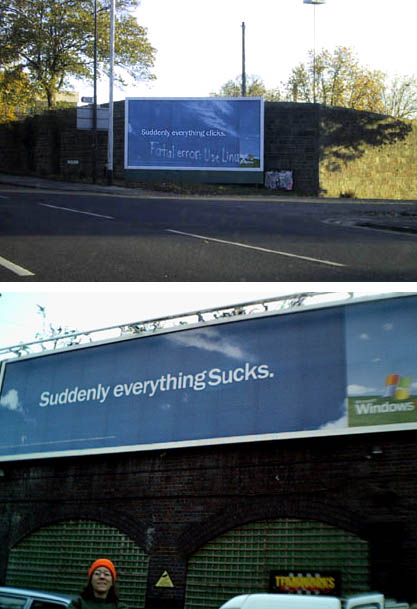 Micro$oft XP 'Hacked' in Bristol and London