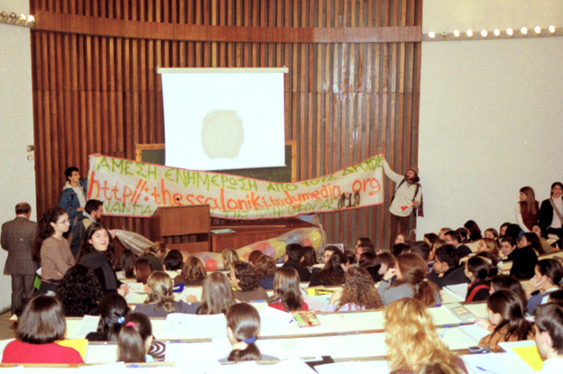 RECLAIM THE MEDIA opening indymedia in THESSALONIKI - Greece