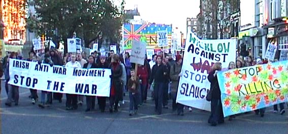 Picture of Dublin Anti war protest