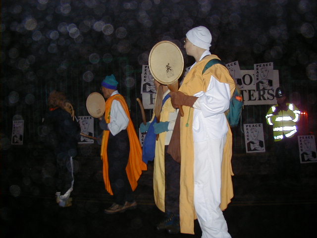 anti war actvists blockade and inspect NW London terror base (2)