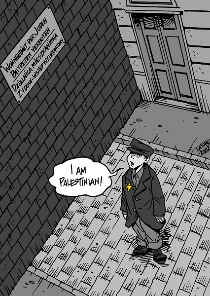 Final cartoon from We are all Palestinians series (by Latuff)