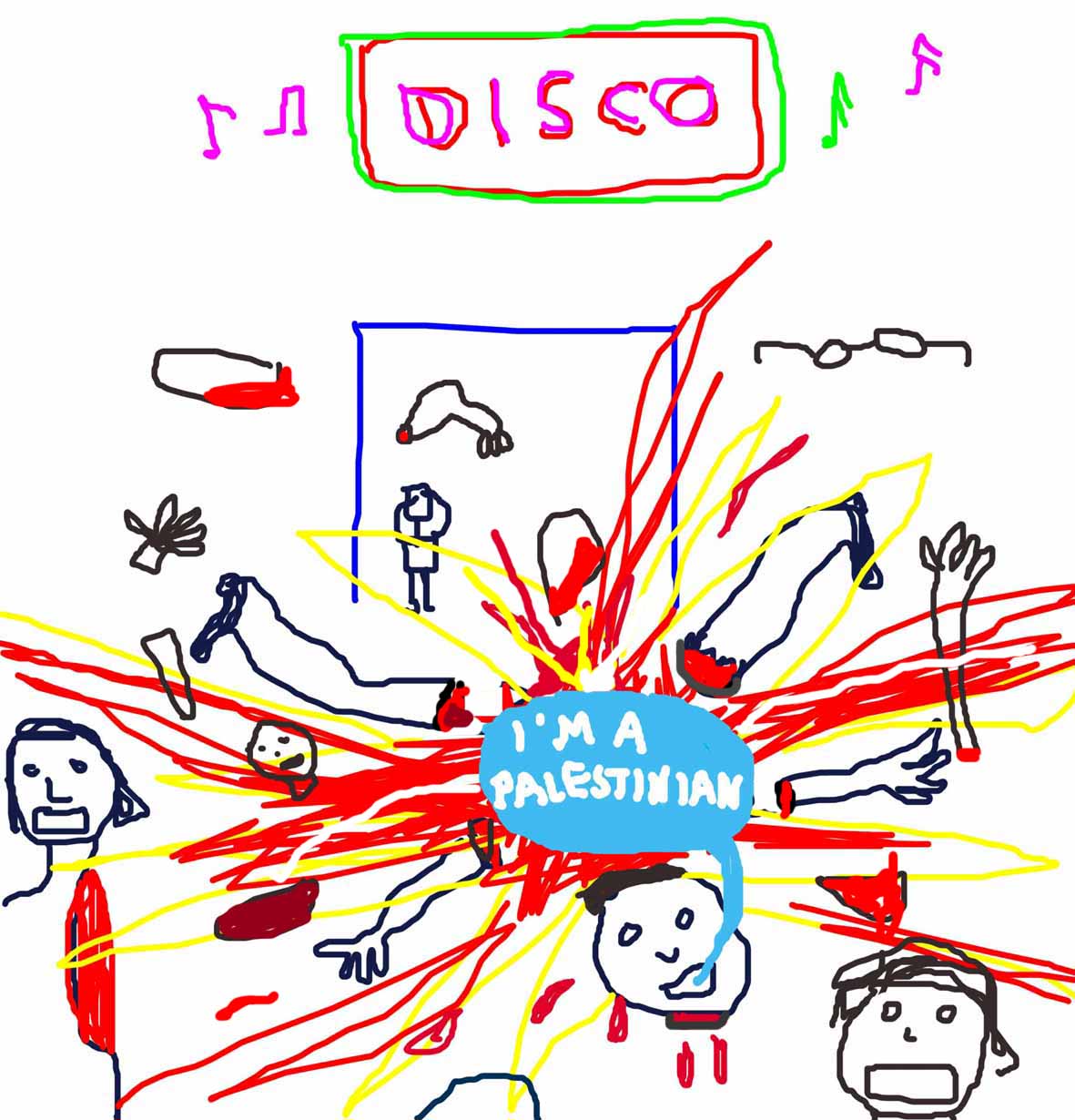 He is a Palestinian! (Cartoon by Latuff)