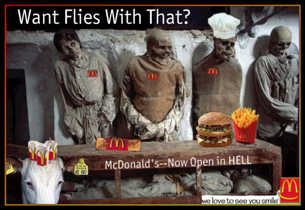 McDonald's opens in Hell