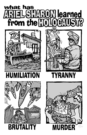 Editorial Cartoon: What Has Ariel Sharon Learned From The Holocaust?