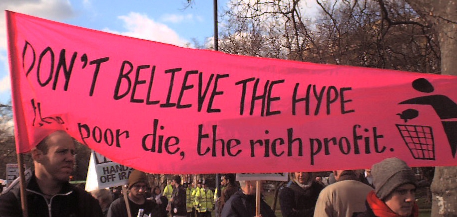 Pictures of the Anti War Demo London March 2 2002