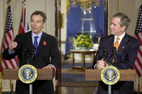 Mr. Blair: Your presence in the EU look like a visit of Pinochet in Cuba! Go out