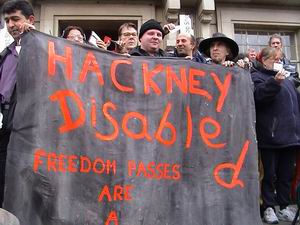 Hackney Freedom Pass Demo Pictures