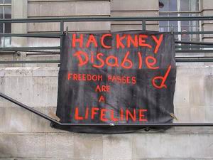 Hackney Freedom Pass Demo Pictures