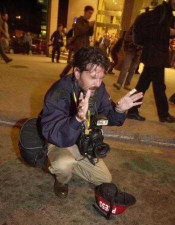 corporate press beaten up at Barcelona