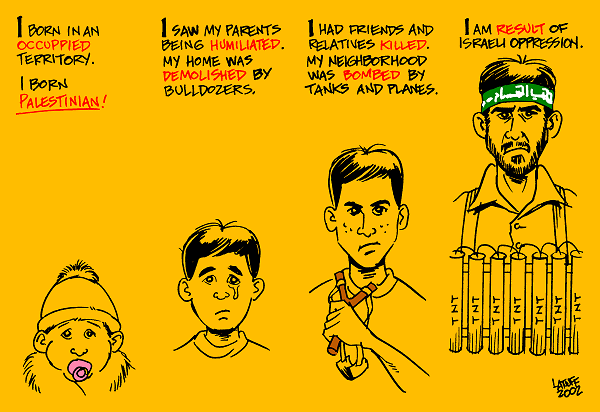 It's easy to make a bomb man (by Latuff)