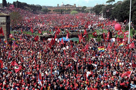 Rome protest against Berlusconi government