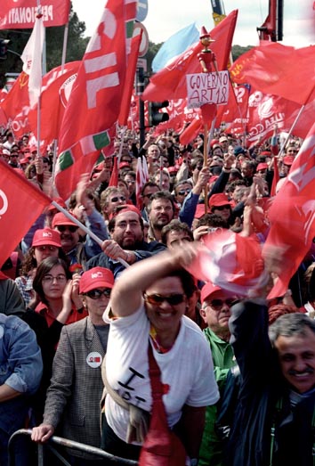 Rome protest against Berlusconi government