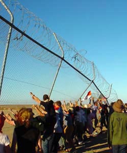 Liberation of Woomera refugess photos