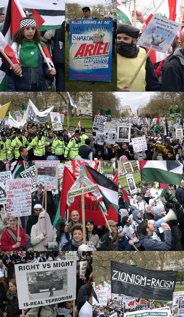 Palestine Demonstration in London: Pics (13.04.02)