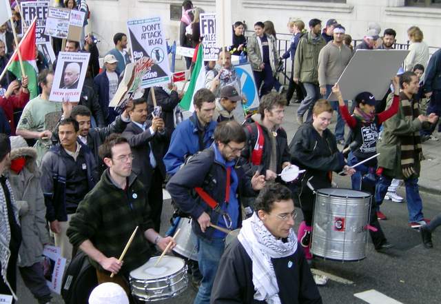 Free Palestine demo in central London