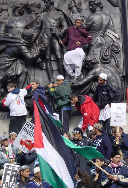 Free Palestine demo in central London