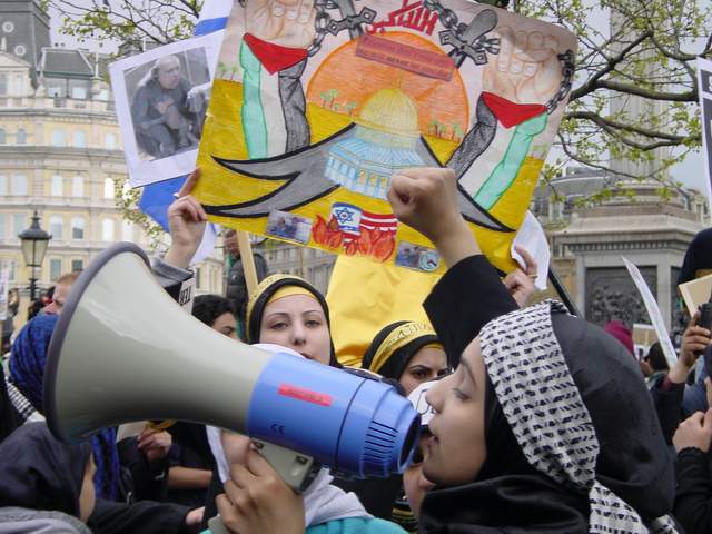 Free Palestine demo in central London